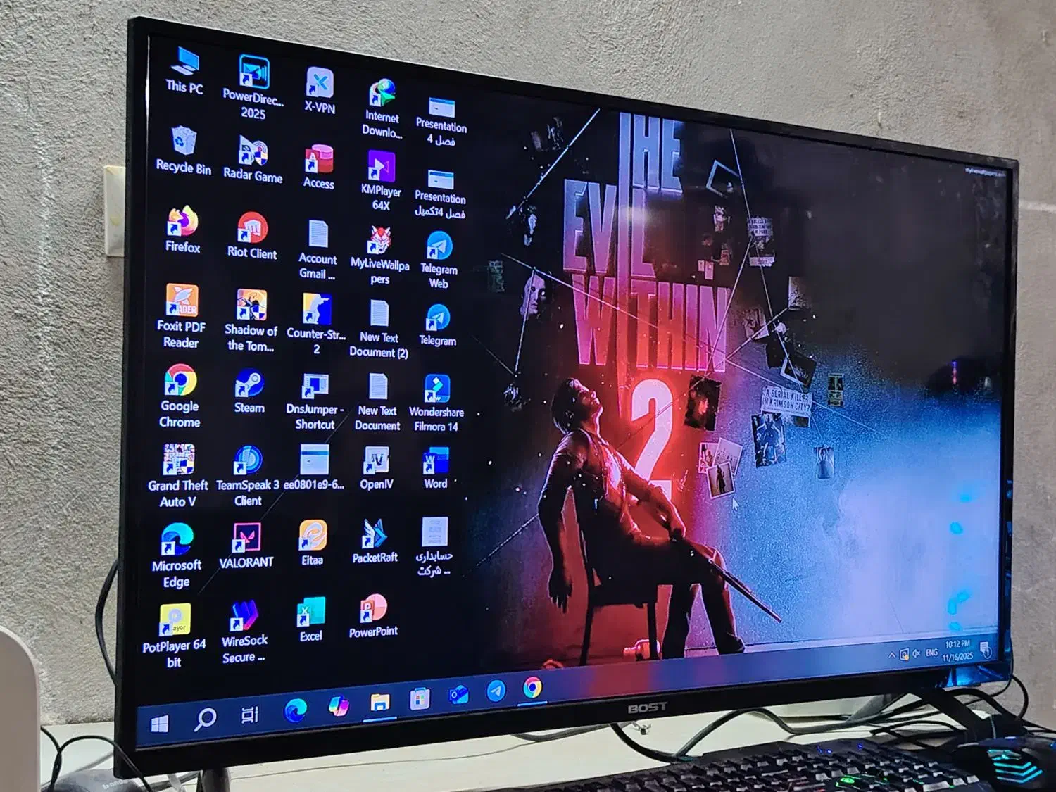 تلوزیون 40 اینچ|تلویزیون و پروژکتور|اردکان, |دیوار