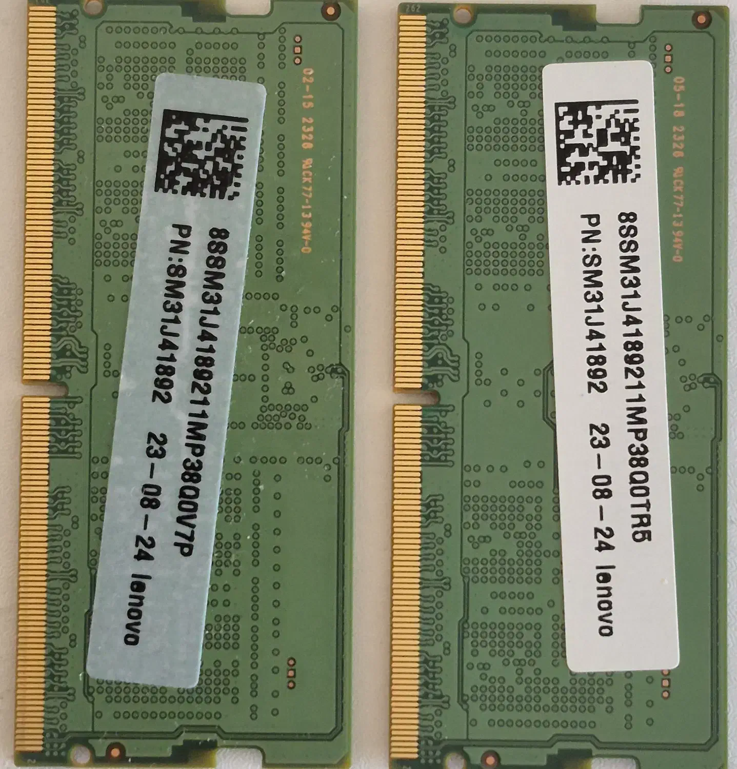 دو عدد رم لپ تاپ  DDR5-5600 سامسونگ لنوو - 8 گیگ|قطعات و لوازم جانبی رایانه|تهران, گیشا|دیوار