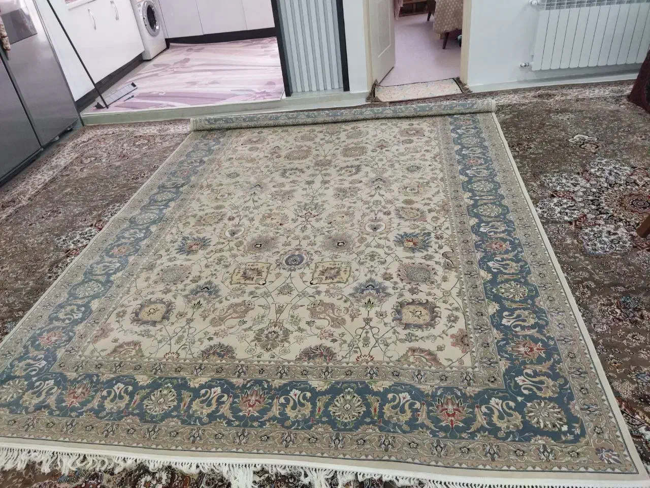 قالی 9متری سه عدد|فرش|قروه, |دیوار