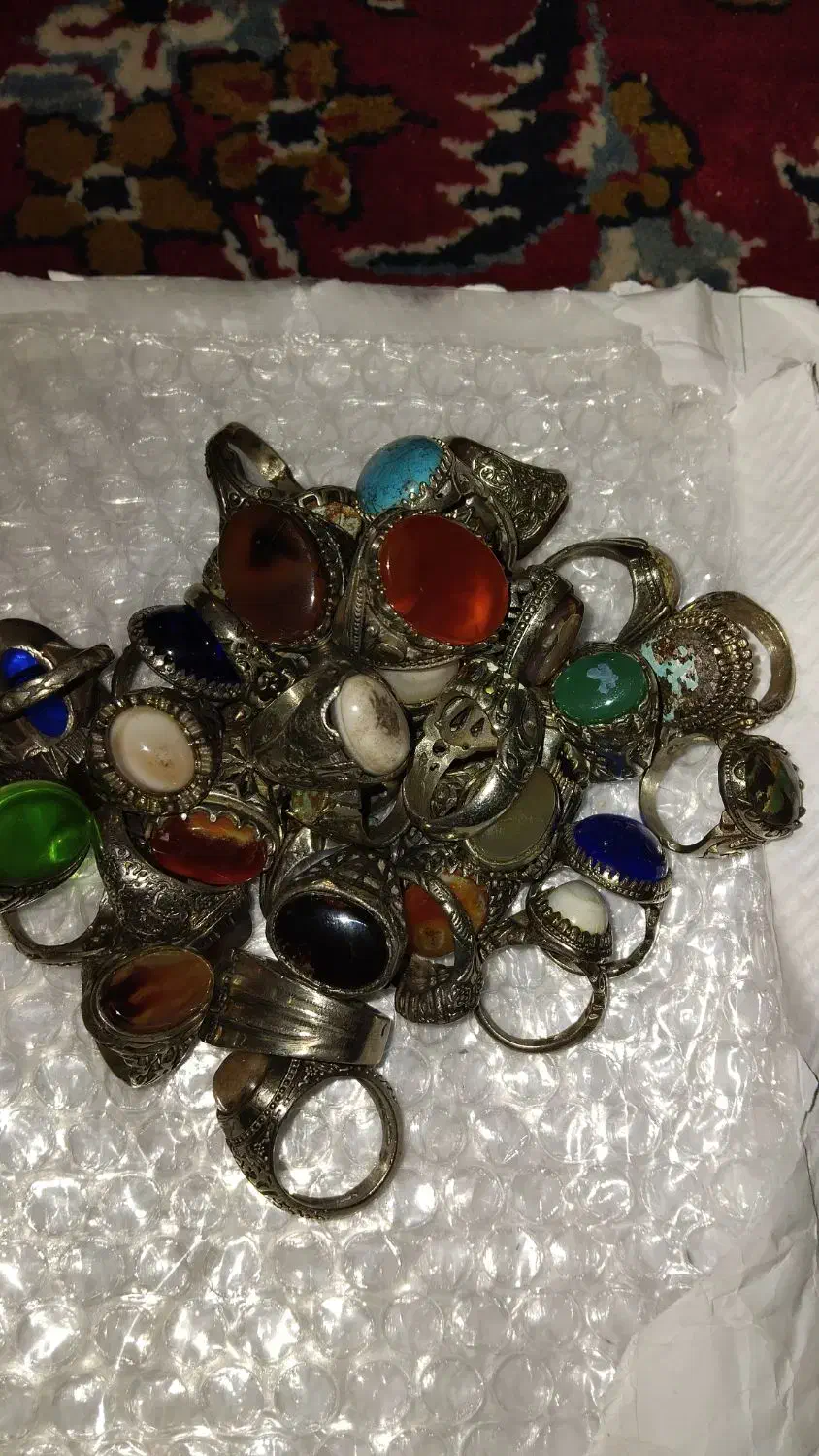 انگشتر طرح نقره سنگاشون قابل قبوله  رنگ ثابته|جواهرات|زاهدان, |دیوار