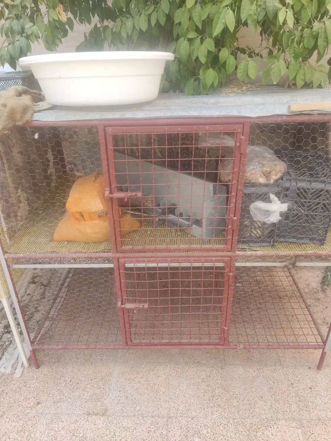 قفس دو طبقه محکم|لوازم جانبی حیوانات|یزد, |دیوار