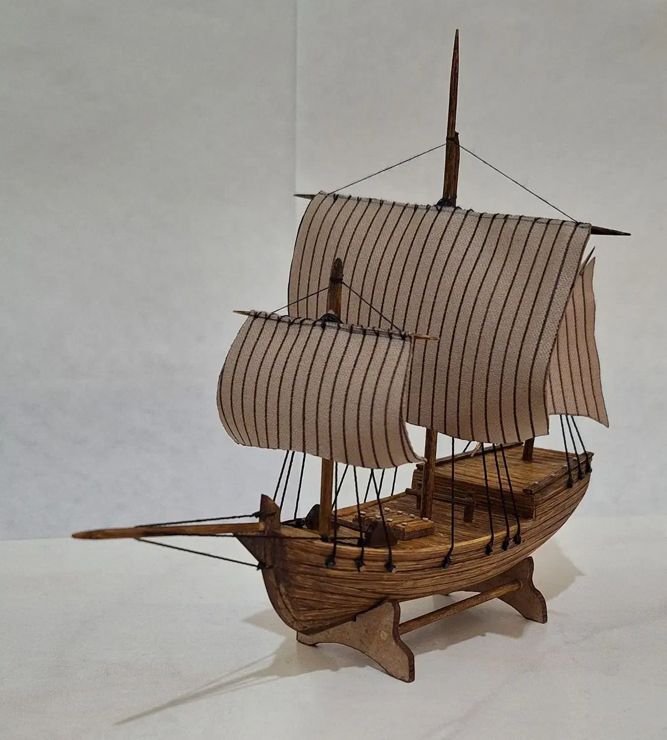 کشتی بادبانی دکوری چوبی|مجسمه، تندیس، ماکت|تهران, سلسبیل شمالی|دیوار