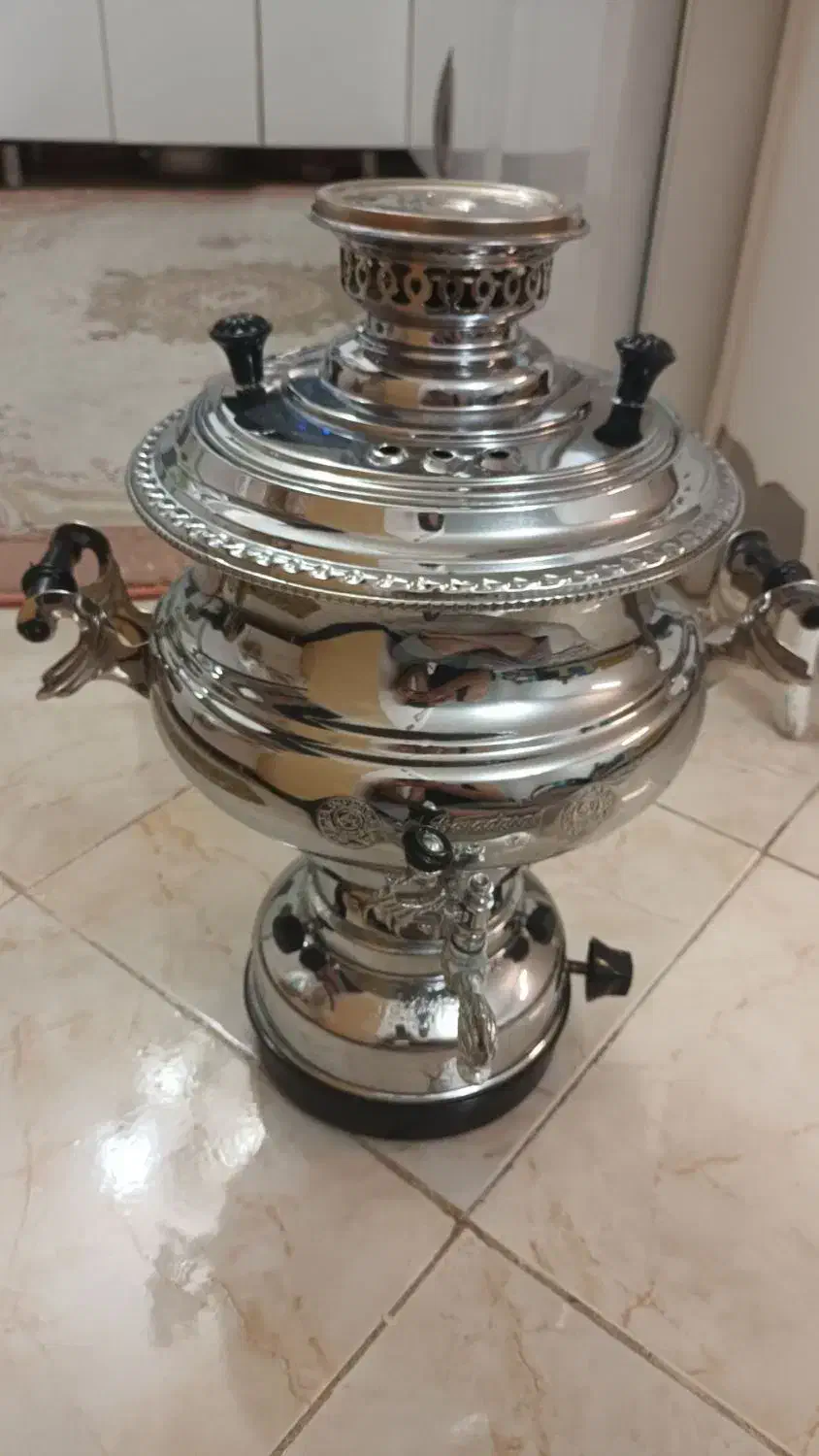 سماورگازی ۸ لیتری برادران.  اکبری|سماور، چای‌ساز، قهوه‌ساز|پرند, فاز ۴|دیوار