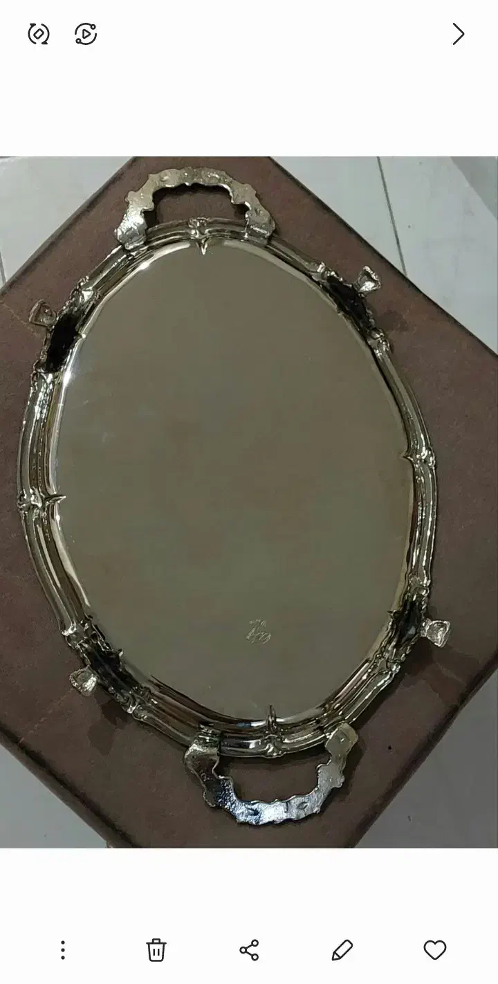 سینی سیلور نقره ای در حدنو|کلکسیون اشیاء عتیقه|تهران, زنجان جنوبی|دیوار