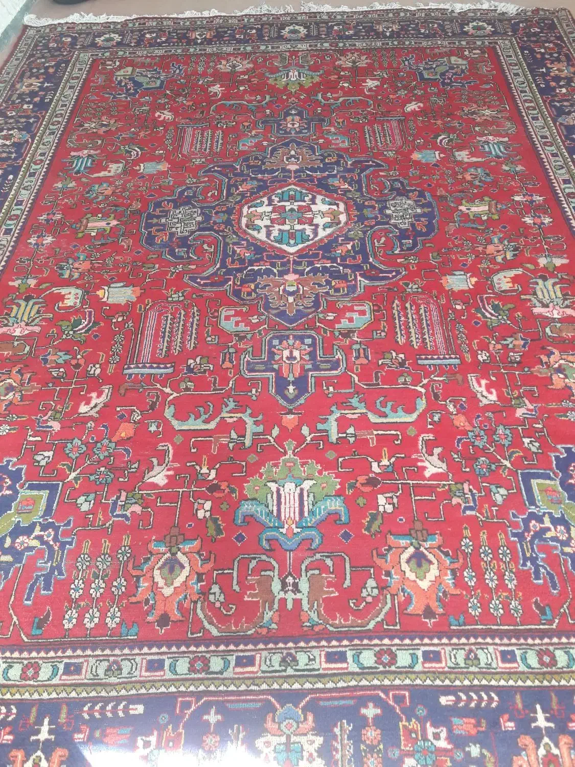 فرش دوازده متری دستباف برای باغ وویلا|فرش|نظرآباد, رسالت|دیوار