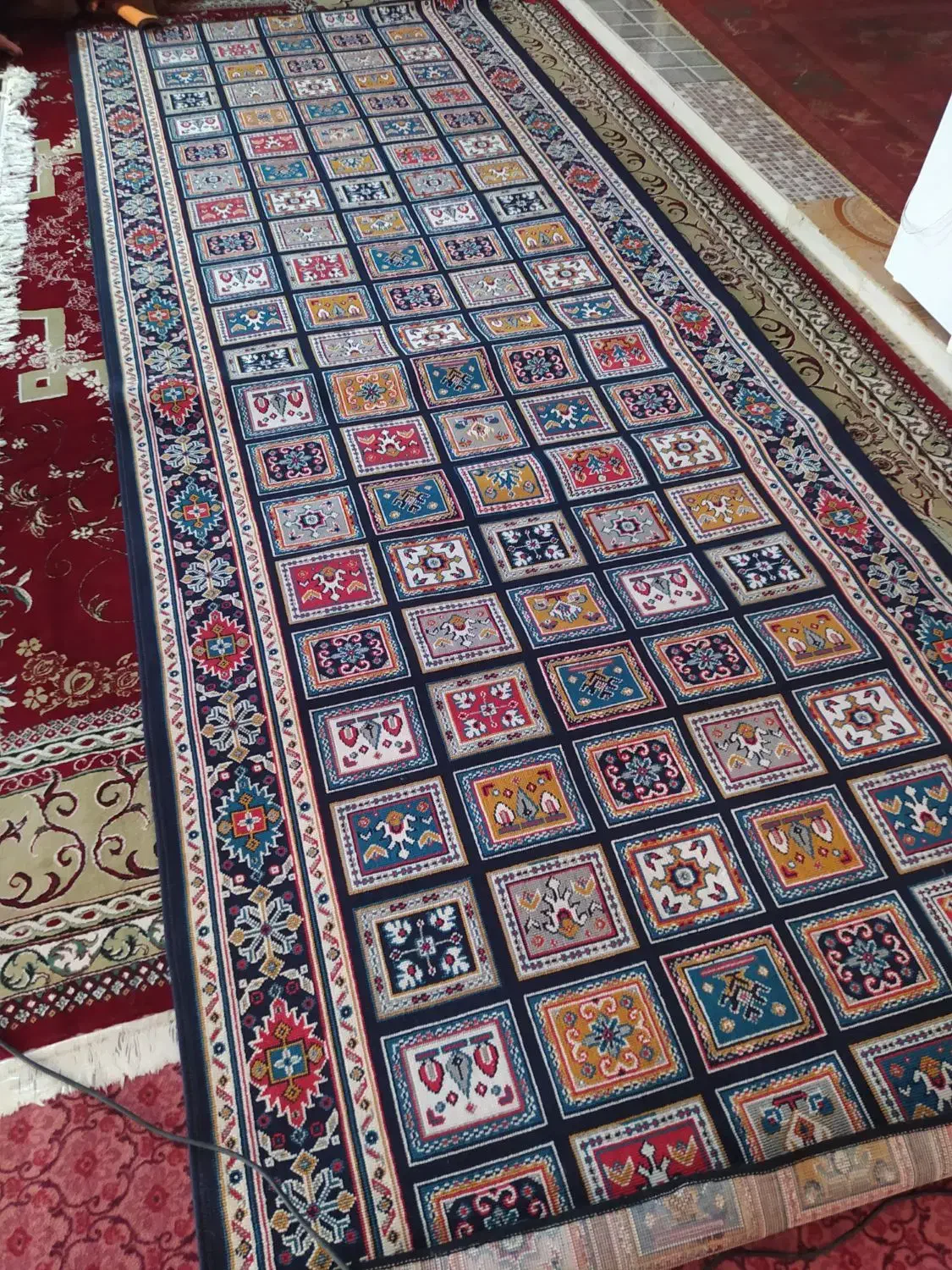 کناره|فرش|دزفول, |دیوار