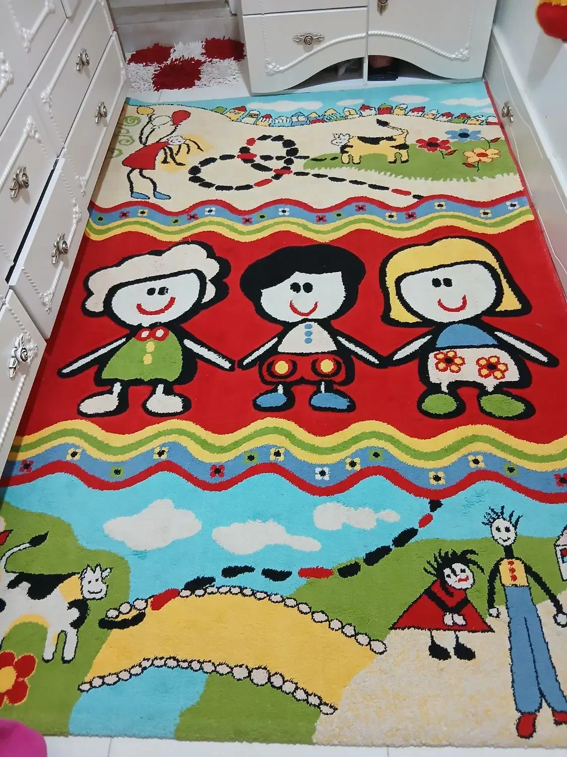 فرش و وسایل بچه|فرش|قرچک, مهدیه|دیوار