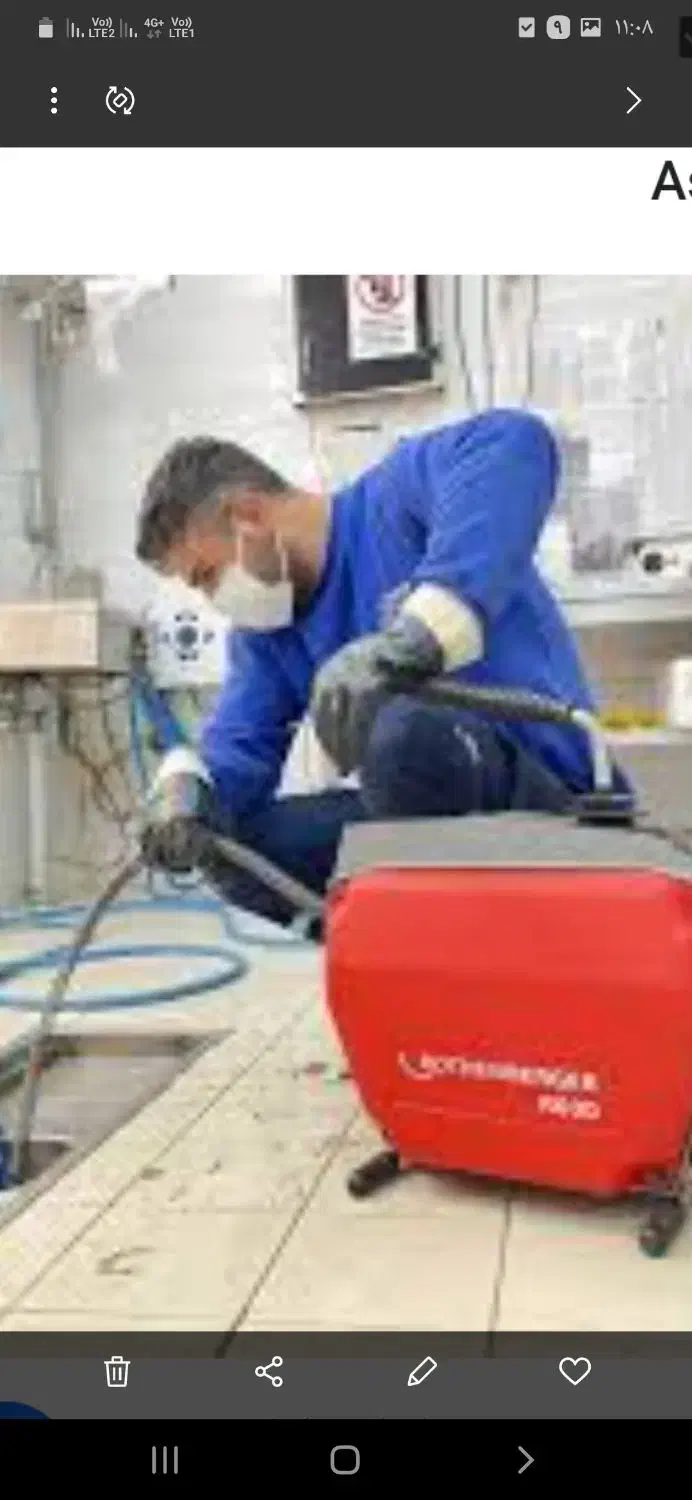 تخلیه چاه فاضلاب لوله بازکنی با دستگاه شهری روستای|خدمات پیشه و مهارت|شوش, |دیوار