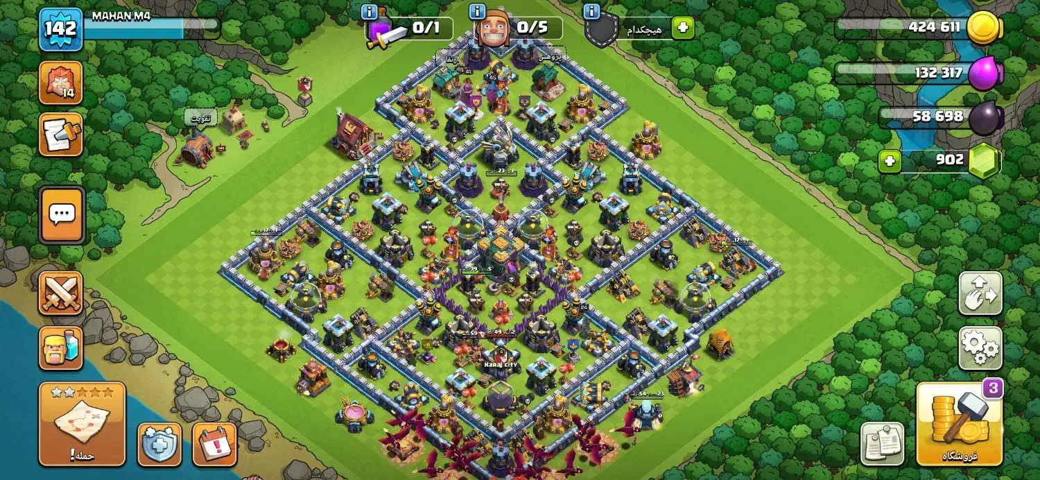 اکانت کلش تان 14|کنسول، بازی ویدئویی و آنلاین|کرج, ساماندهی|دیوار