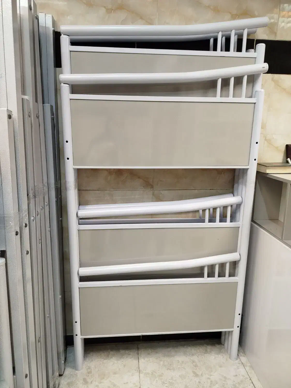 تخت خواب دو طبقه لوله کج(تختخواب ۲طبقه پوما)|تخت و سرویس خواب|مشهد, شفا|دیوار