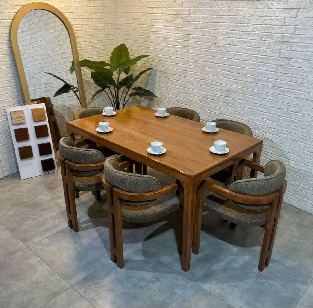 میز غذاخوری کیفیت شرکتی همراه با رنگبندی|میز و صندلی غذاخوری|رشت, شهریاران|دیوار