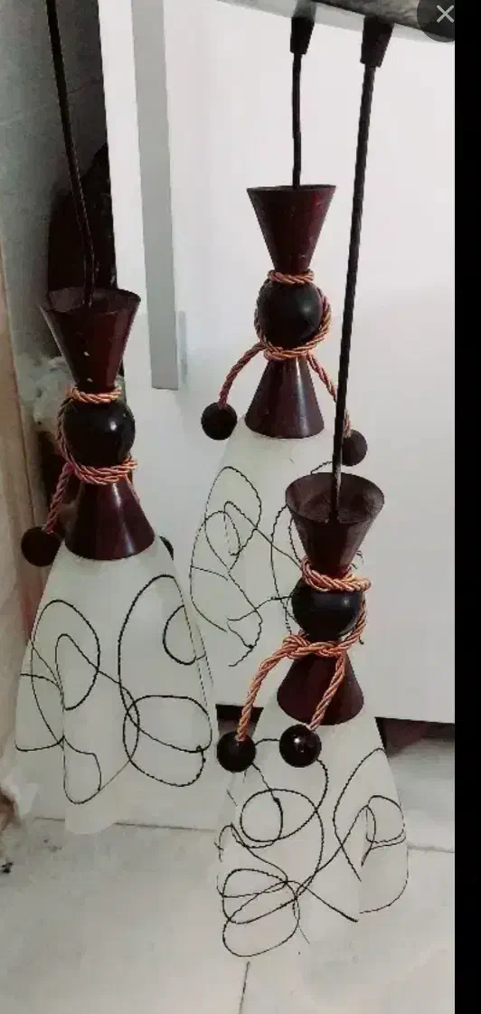 لوستر سه شاخه|لوستر و چراغ آویز|شاهین‌شهر, فردوسی|دیوار