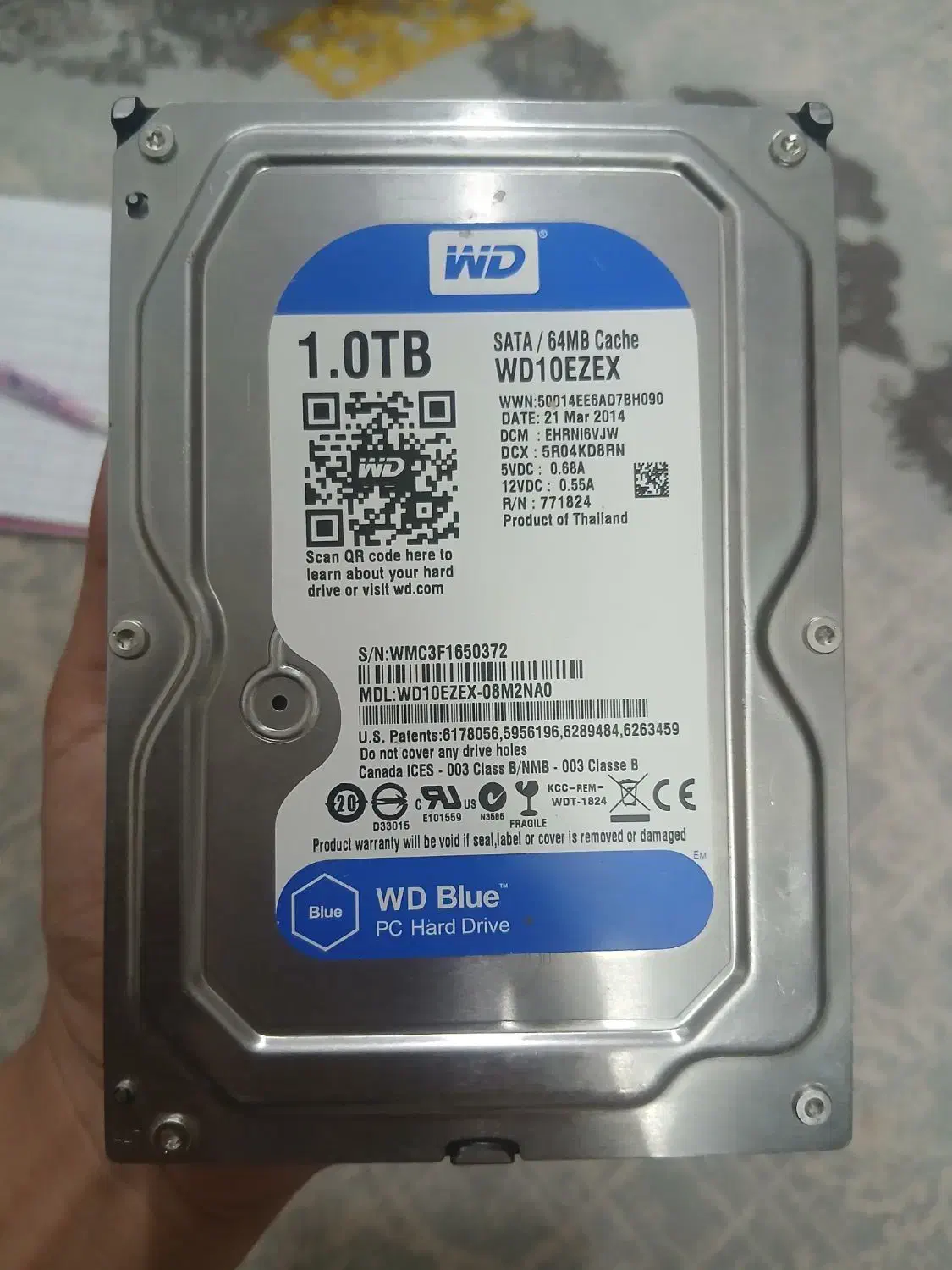 هارد 1 ترابایت WD|قطعات و لوازم جانبی رایانه|علی‌آباد کتول, |دیوار