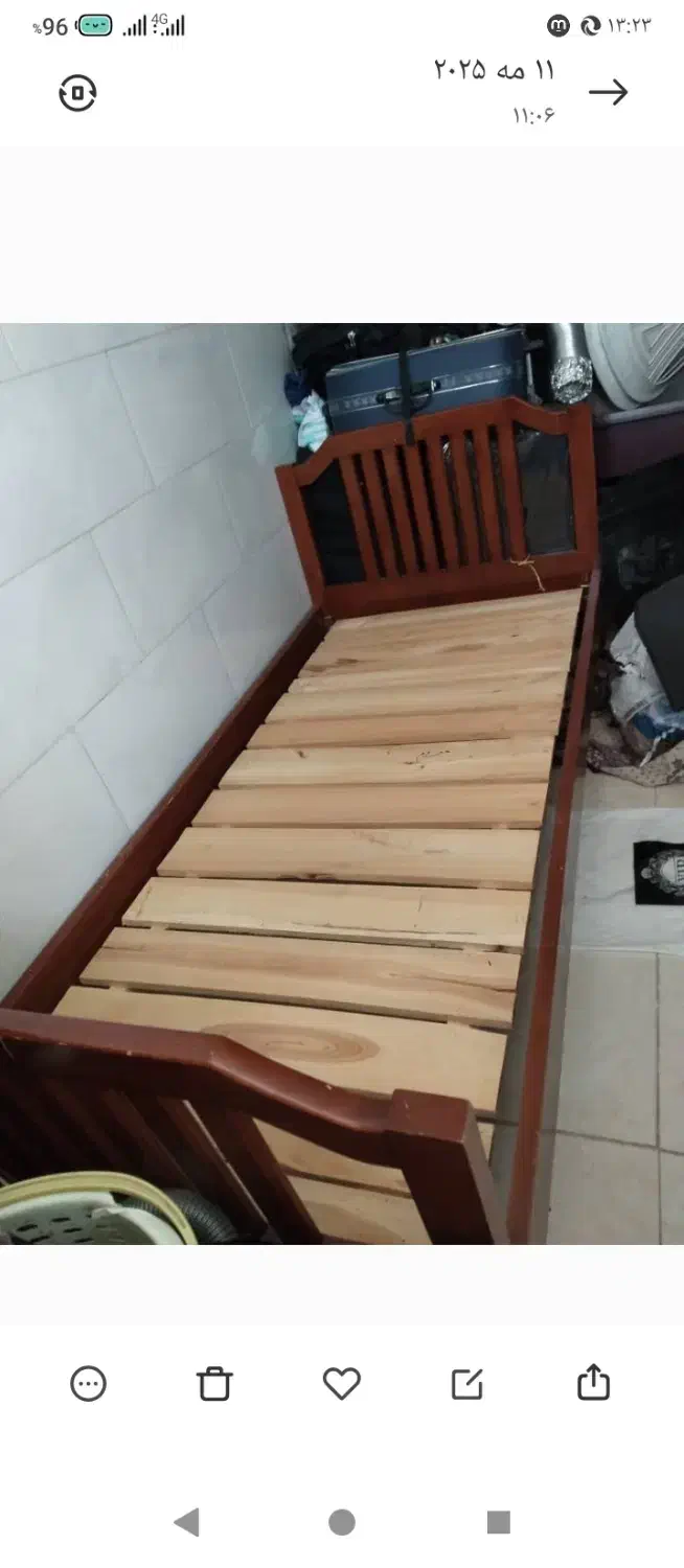 تخت چوبی یکنفره|تخت و سرویس خواب|صدرا-فارس, فاز ۱|دیوار