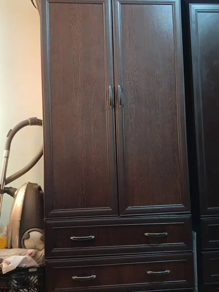 کمد دو لنگه کشو دار قهوه ای|جاکفشی، کمد، دراور|تهران, سلسبیل شمالی|دیوار