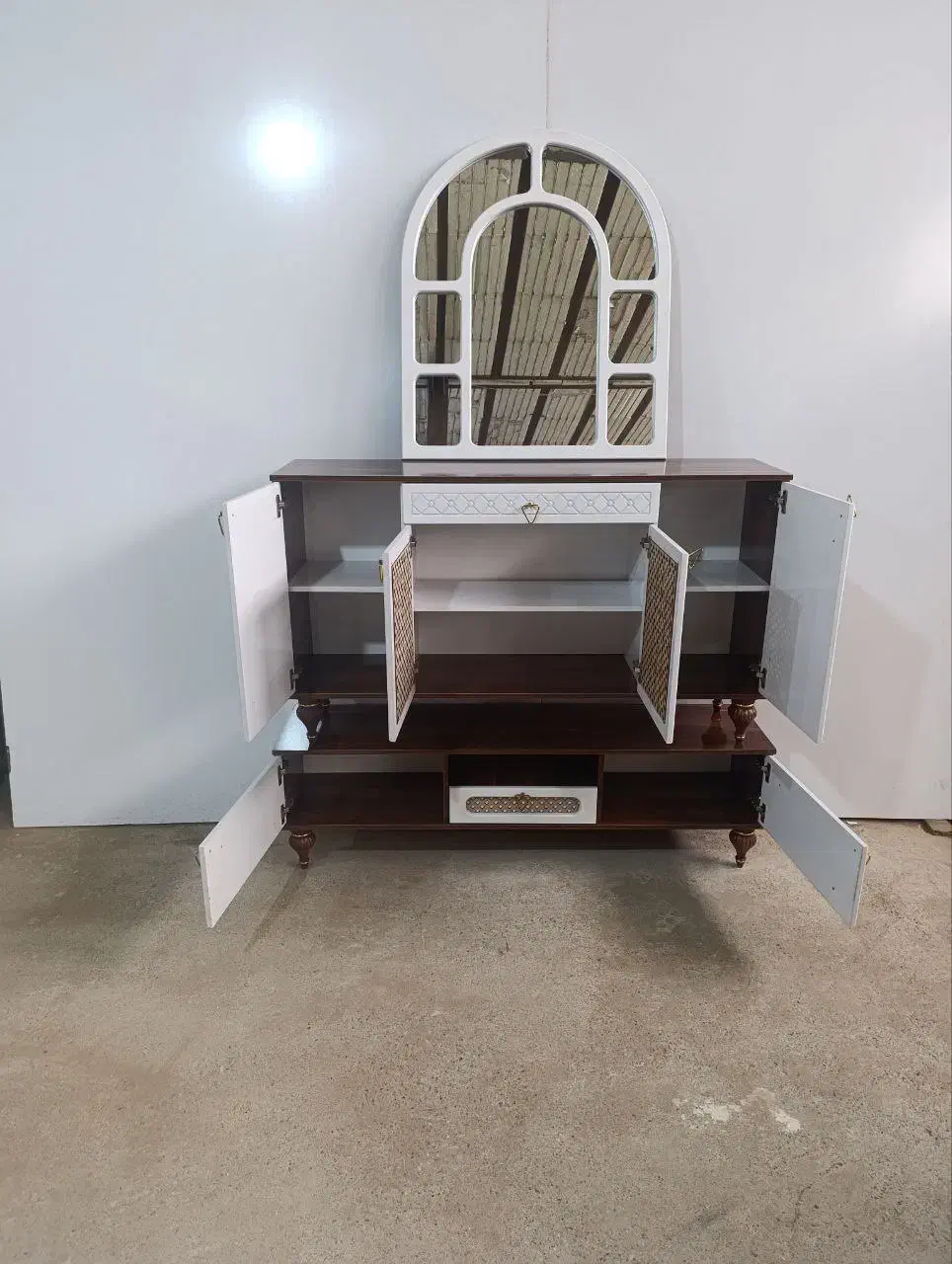 ست آینه کنسول و میز TV مدل گنبدی|بوفه، ویترین، کنسول|مشهد, گرجی علیا|دیوار