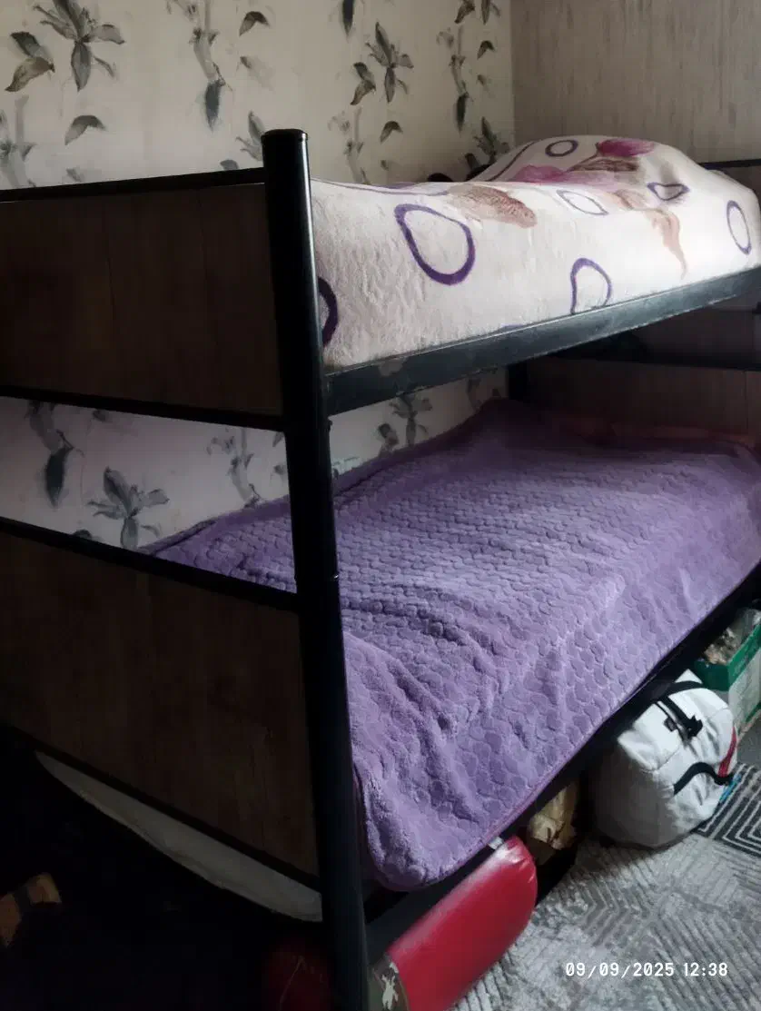 تخت دو طبقه ام دی اف و فلز جنس محکم|تخت و سرویس خواب|شیراز, شهرک سراج‎|دیوار