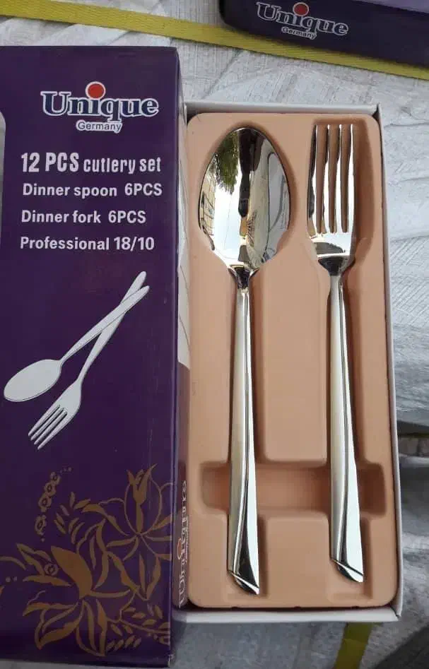 قاشق چنگال یونیک ۱۲ تایی|ظروف سرو و پذیرایی|علیآباد کتول, |دیوار