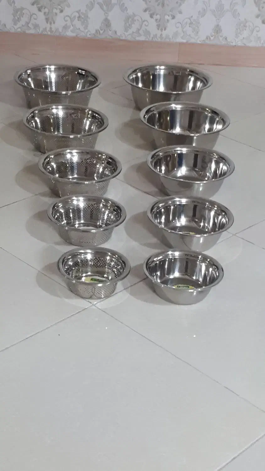 آبکش استیل|ظروف پخت‌وپز|رودهن, |دیوار