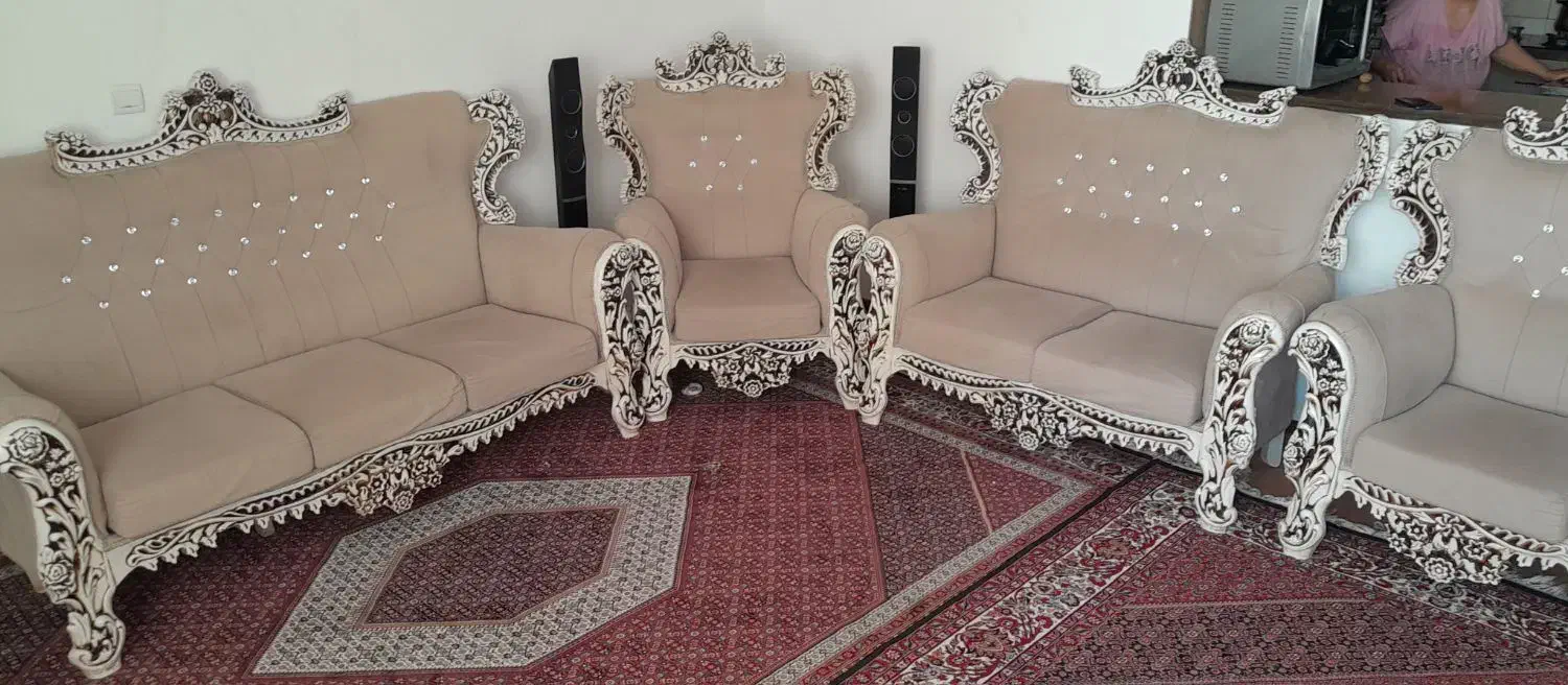مبل مدل سلطنتی|مبلمان خانگی و میز عسلی|زنجان, |دیوار