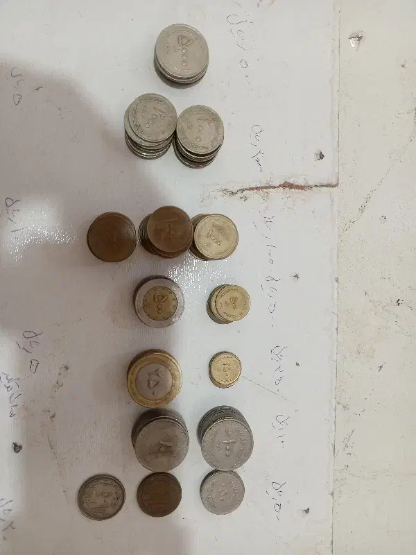 سکه های قدیمی|کلکسیون سکه، تمبر، اسکناس|کلاله, |دیوار