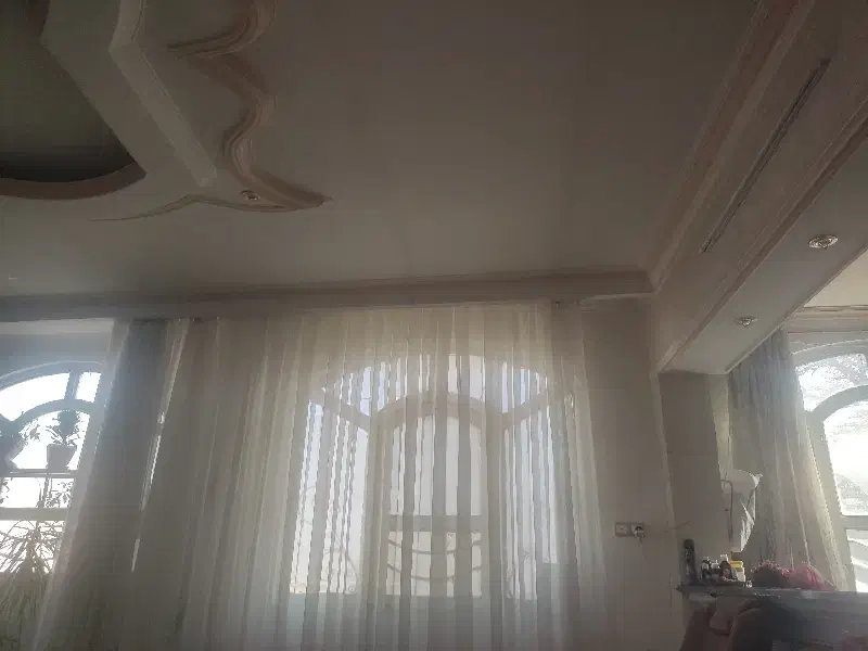 پرده سفیدحریرساده|پرده، رانر، رومیزی|مشهد, شهید معقول|دیوار