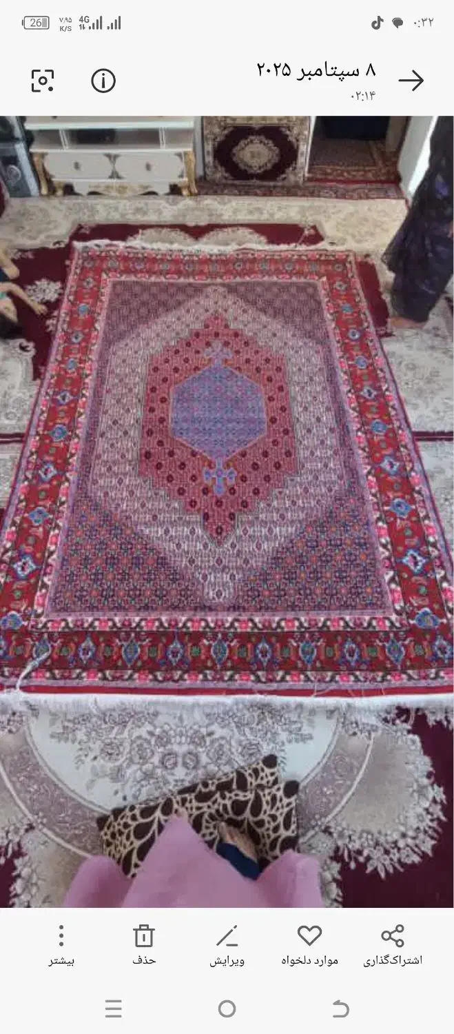 فرش 6متری دستبافت|فرش|سنندج, |دیوار