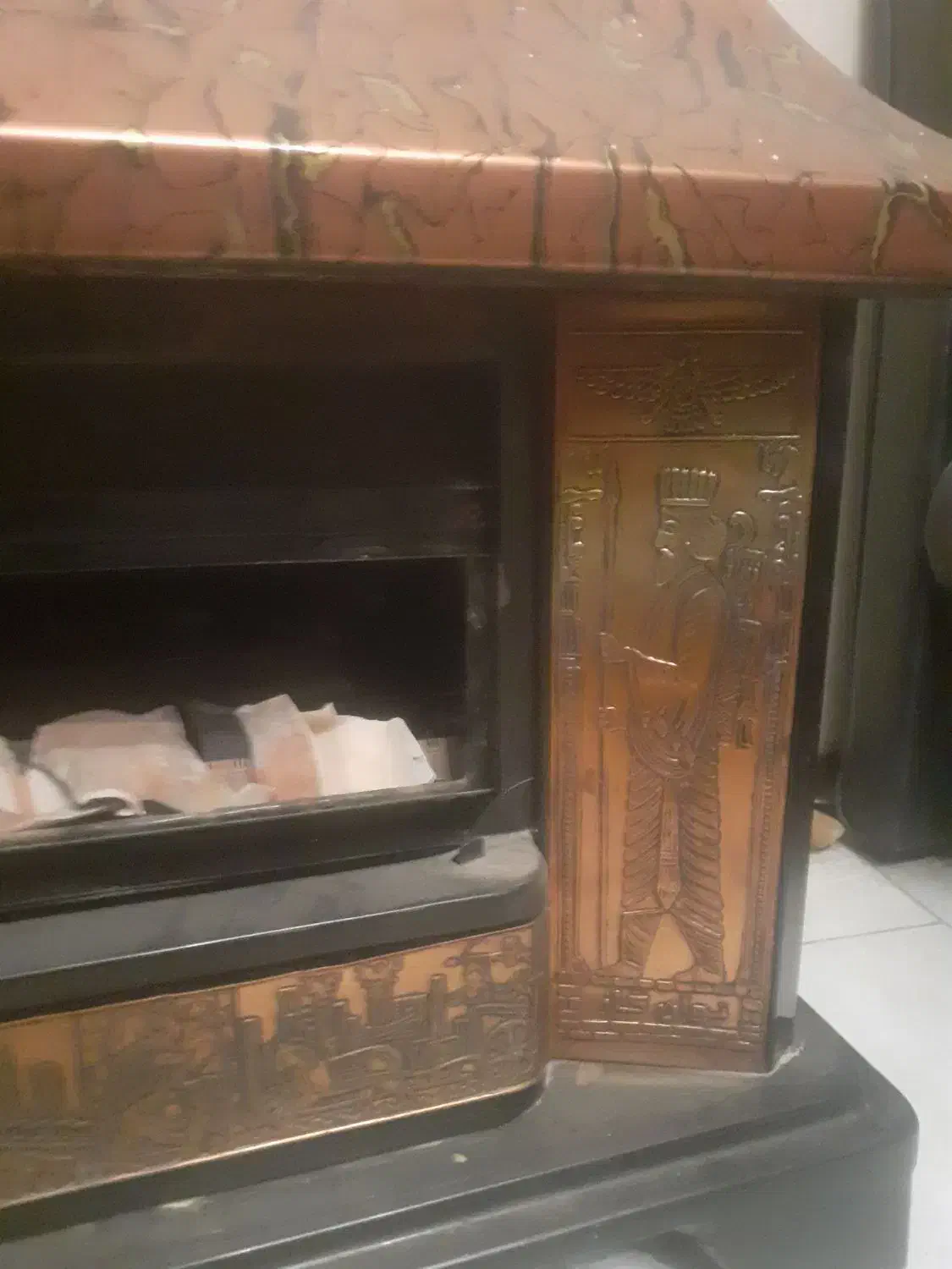 بخاری طرح شومینه فوری|بخاری، هیتر، شومینه|هشتگرد, شهرک ریحانه|دیوار