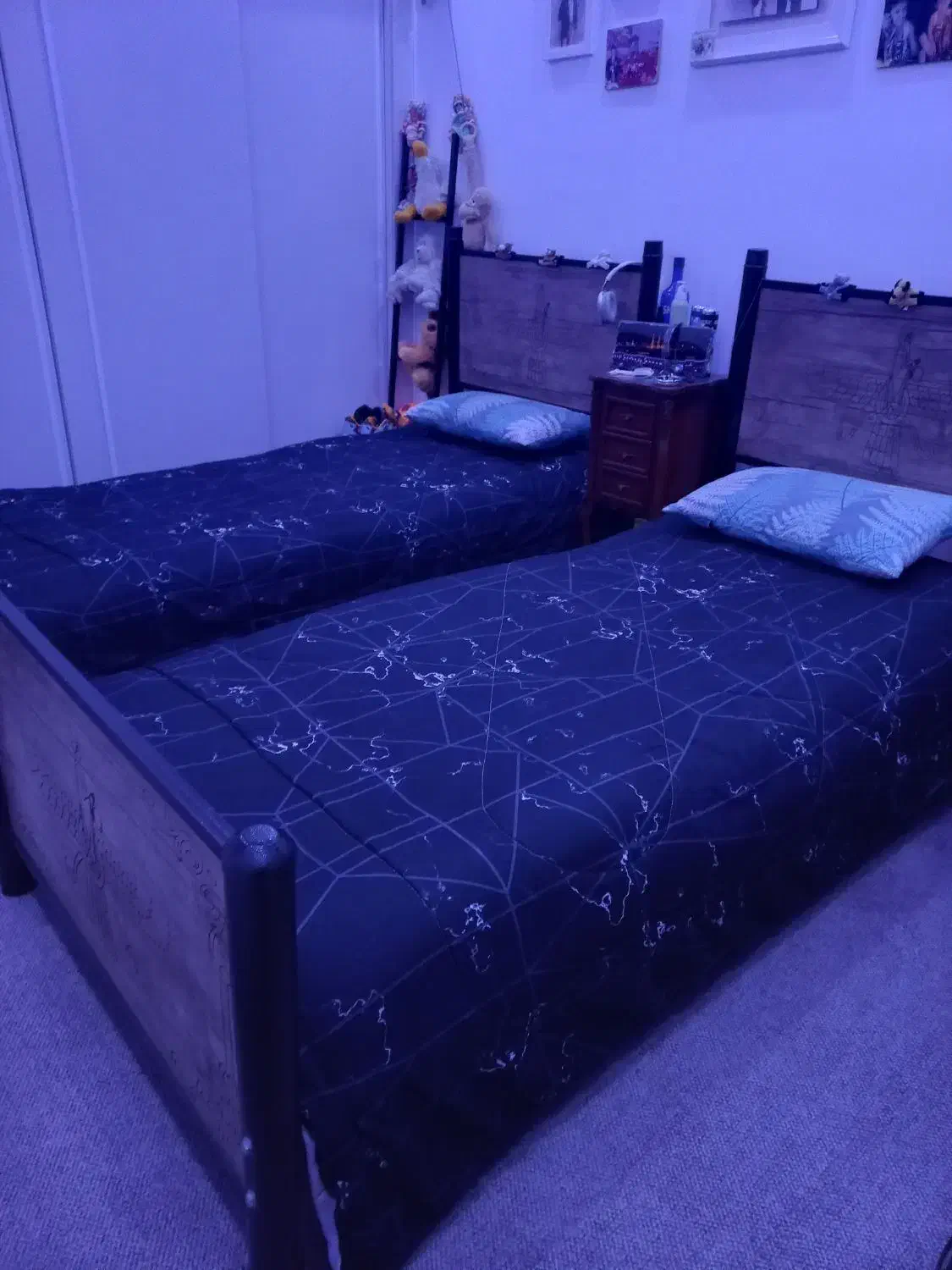 دوعدد تخت یه نفره باتشک دست دوز|تشک تختخواب|قرچک, میرزائی جنوبی|دیوار