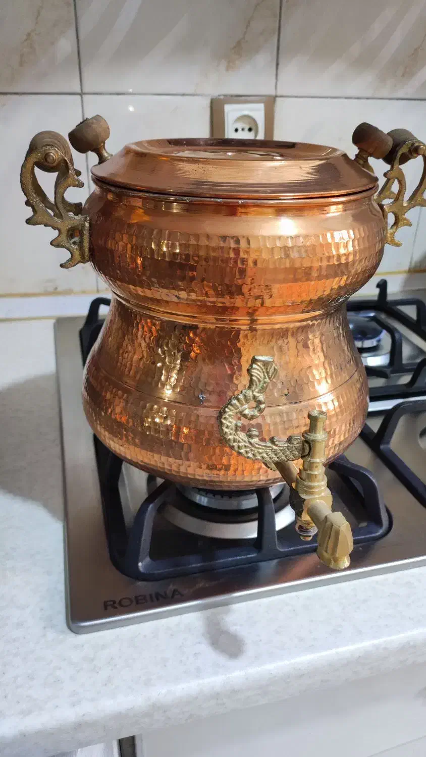 کتری و قوری مسی|قوری، کتری، قهوهساز دستی|پاکدشت, پاکدشت (مامازند)|دیوار