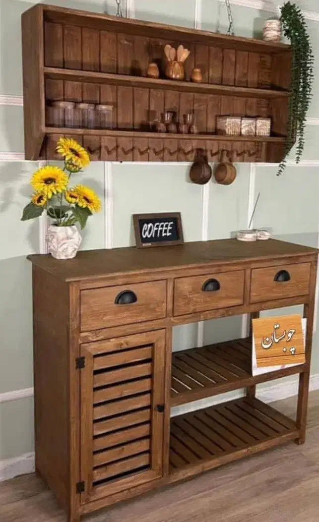 میز کافی بار کنسول بار (تمام چوبی مستقیم ازتولیدی)|بوفه، ویترین، کنسول|قیامدشت - خاورشهر, |دیوار
