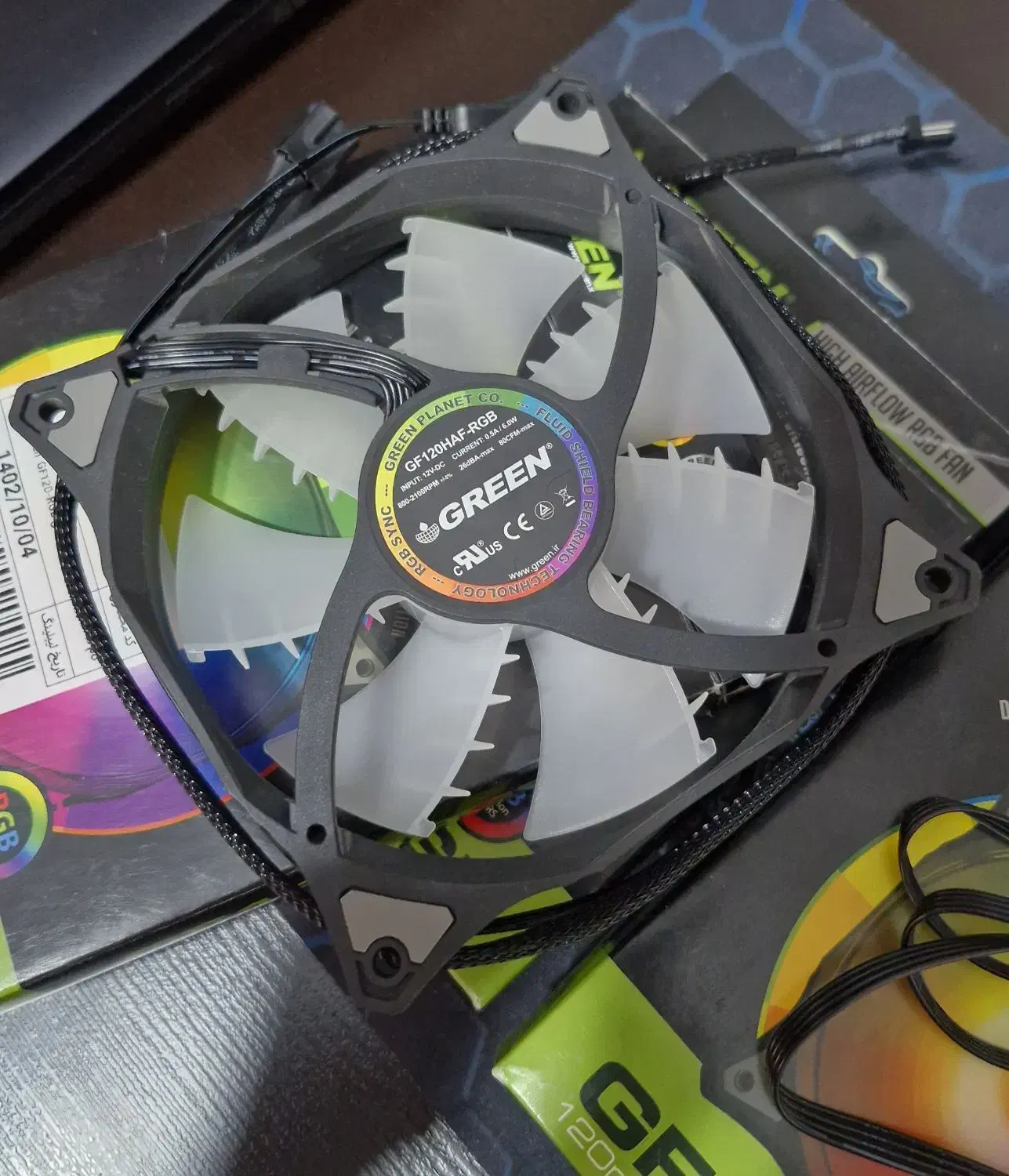 فن GF120-RGB گرین|قطعات و لوازم جانبی رایانه|تبریز, |دیوار