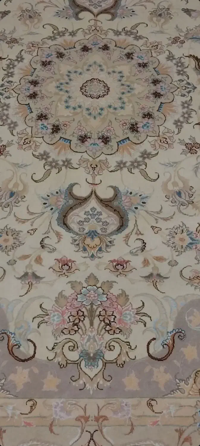 سه تخته فرش دستباف گل ابریشم شش متری رج چهل خطیبی|فرش|ارومیه, |دیوار