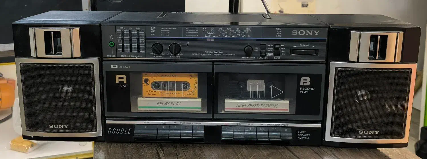 رادیو کاست سونی SONY ژاپنی|سیستم صوتی خانگی|سبزوار, چهارراه فرودگاه|دیوار