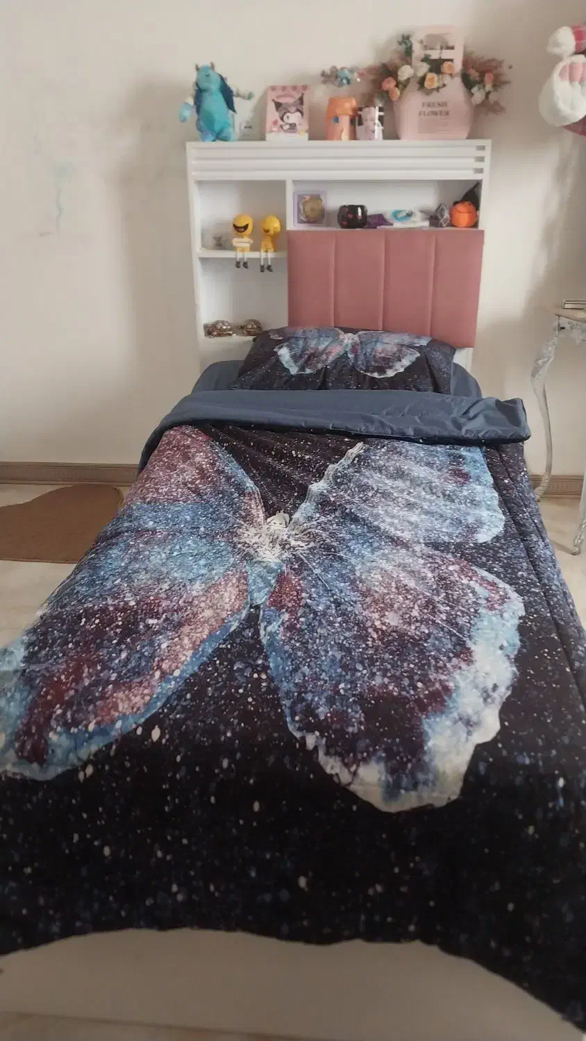 تخت نوجوان با تشک|تخت و سرویس خواب|بهارستان, |دیوار