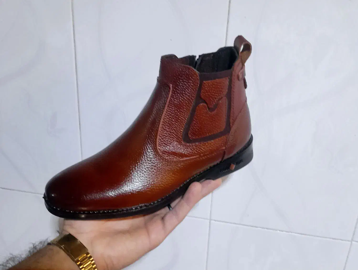 کفش نیم بوت چرم طبیعی گاوی مردانه|کیف، کفش، کمربند|اهواز, کیانشهر|دیوار