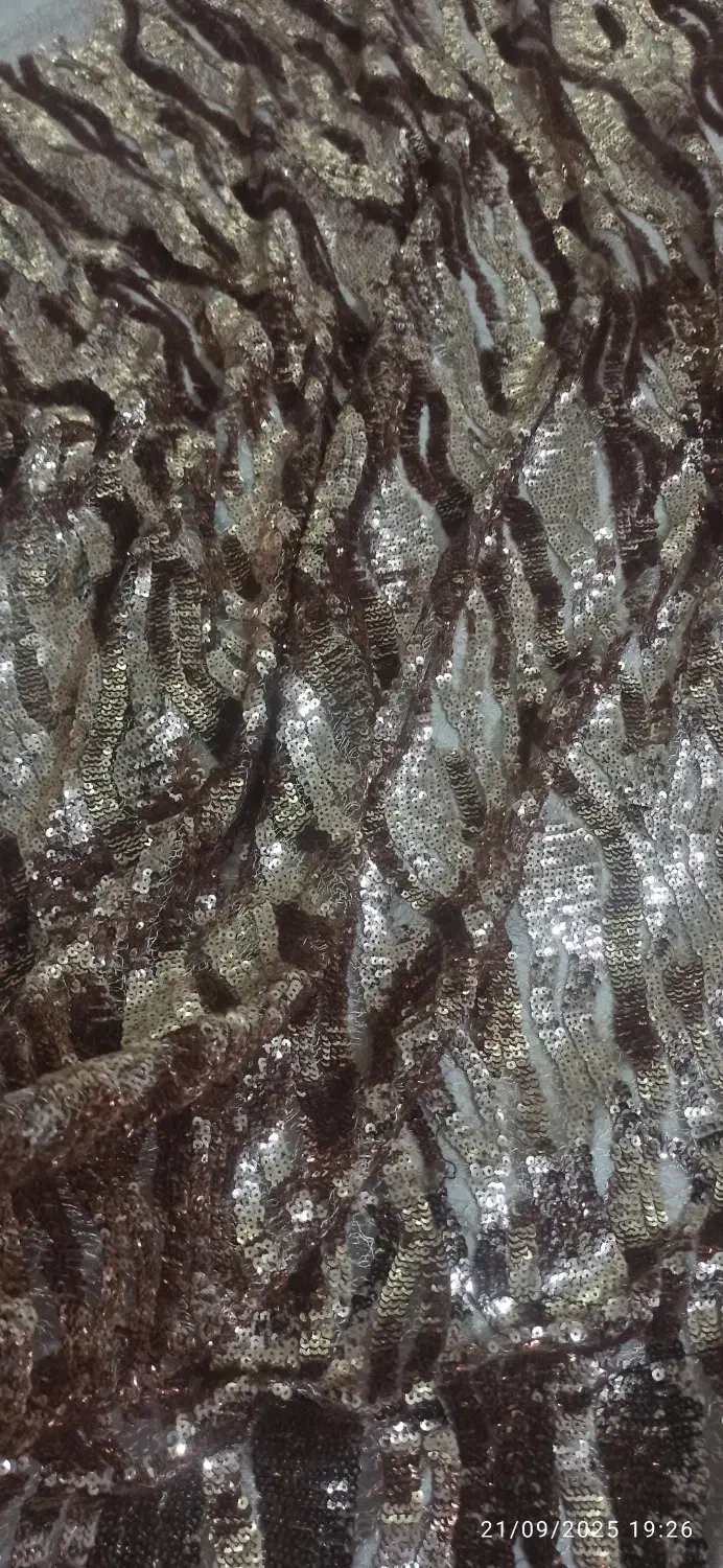 پارچه پولکی کارشده|لباس|نقده, |دیوار