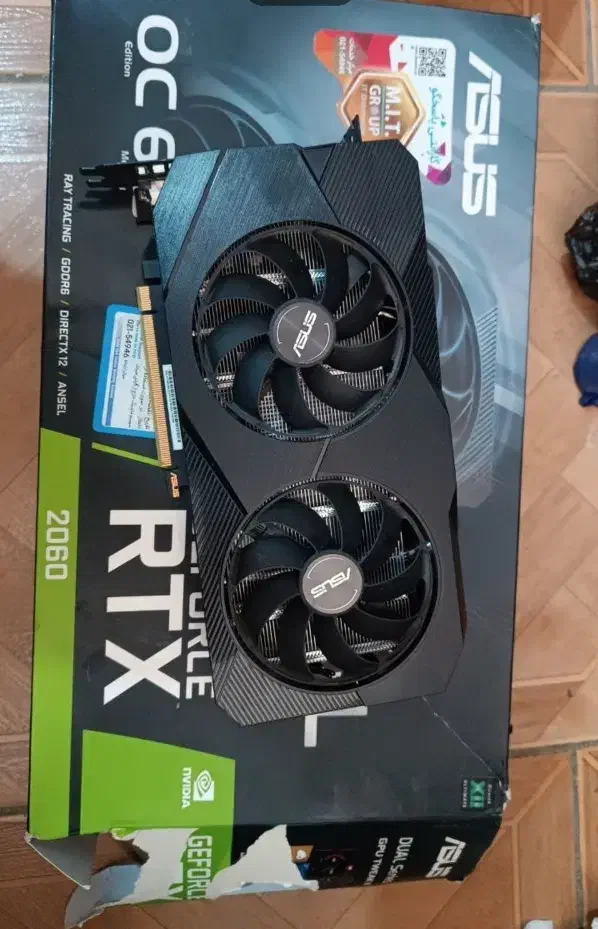 کارت گرافیک rtx 2060 6gb dual asus|قطعات و لوازم جانبی رایانه|سنندج, |دیوار