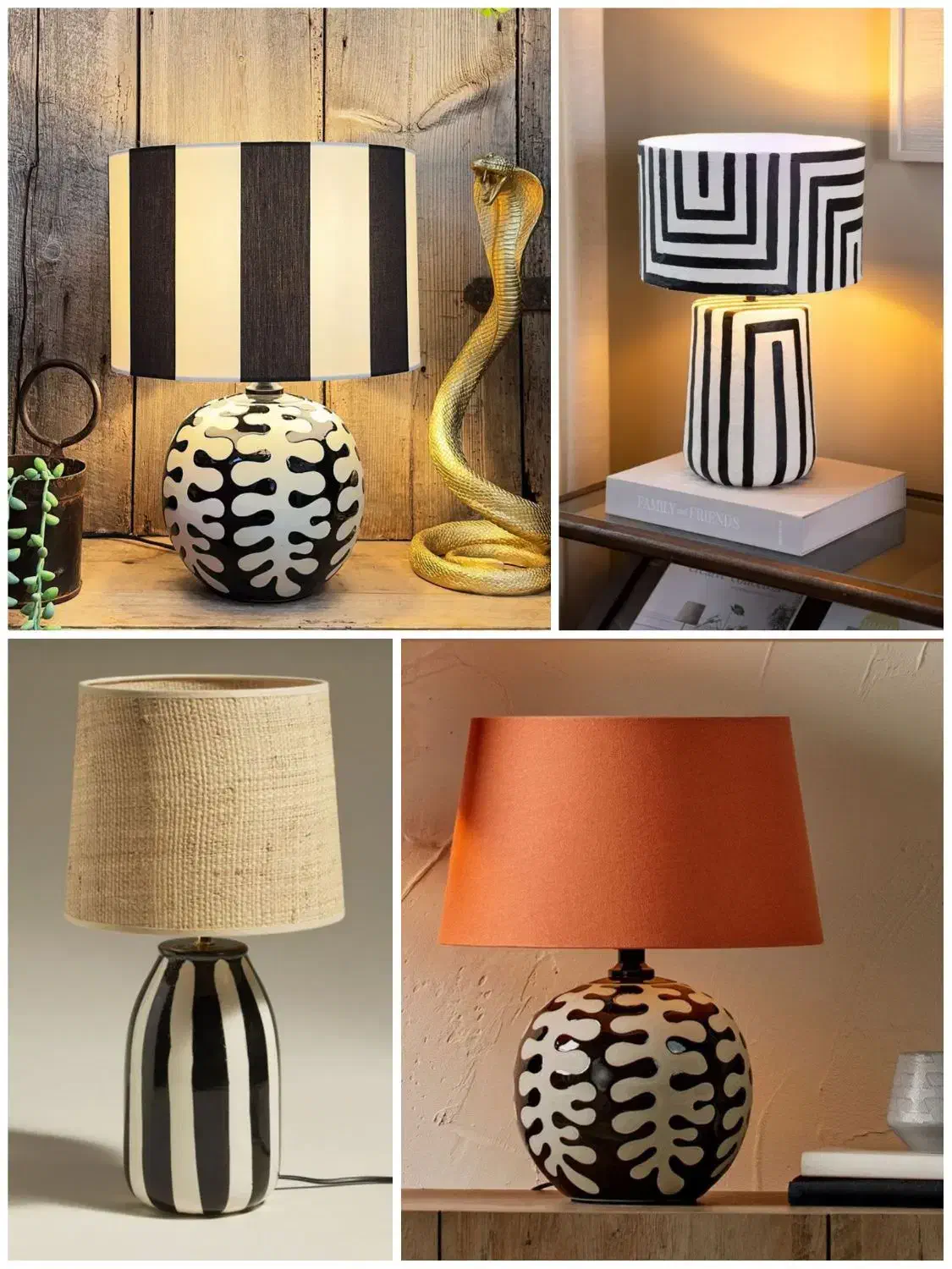 چراغ خواب های ایستاده و رومیزی پاپیه ماشه|چراغ خواب و آباژور|تهران, سید خندان (جلفا)|دیوار