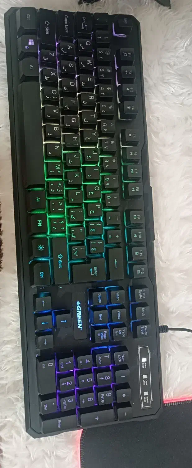 کیبورد گیمینگ گرین gk 601-rgb|قطعات و لوازم جانبی رایانه|نورآباد, |دیوار