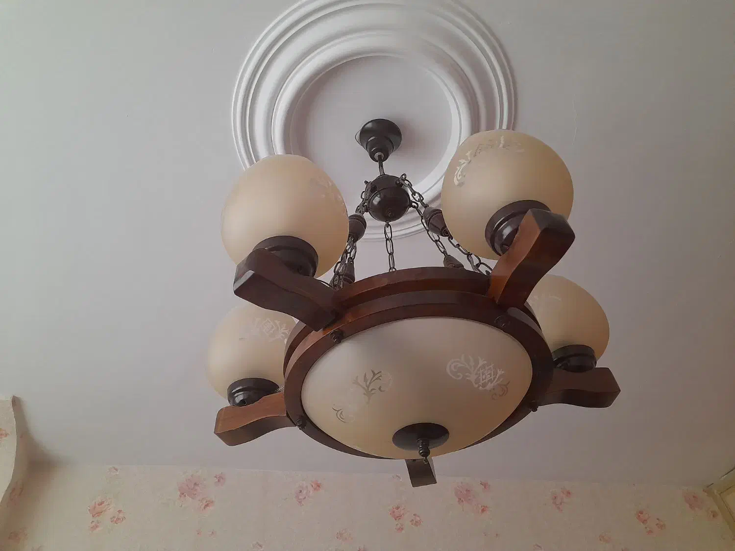 لوستر چوبی|لوستر و چراغ آویز|کرمانشاه, |دیوار