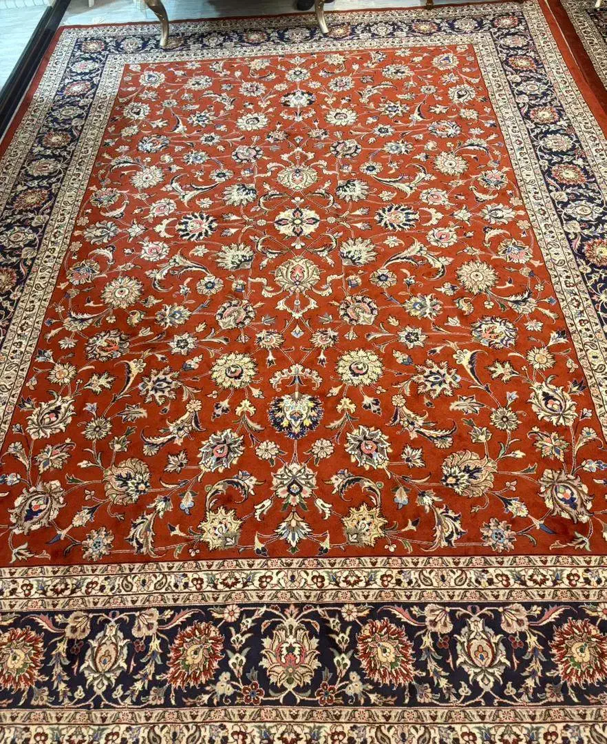 فرش کرک با گل های ابریشم|فرش|کرج, گوهردشت|دیوار