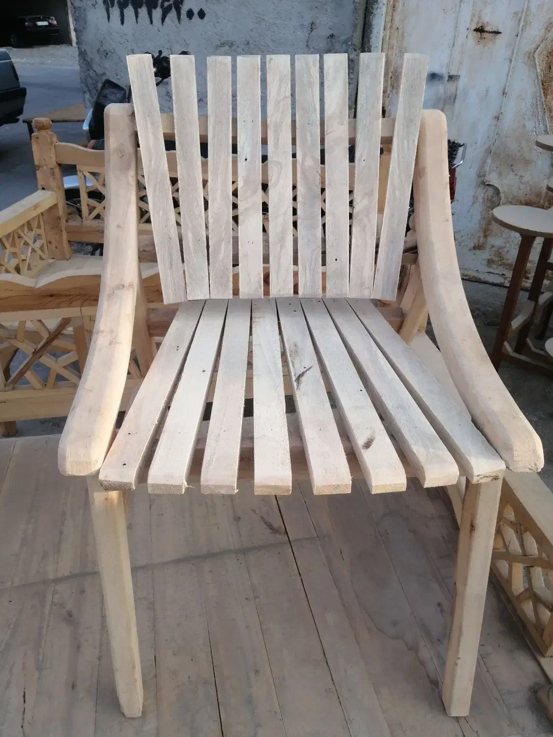 صندلی چوبی دست‌ساز طاق - طرح تک نشیمن|صندلی و نیمکت|بندرعباس, |دیوار