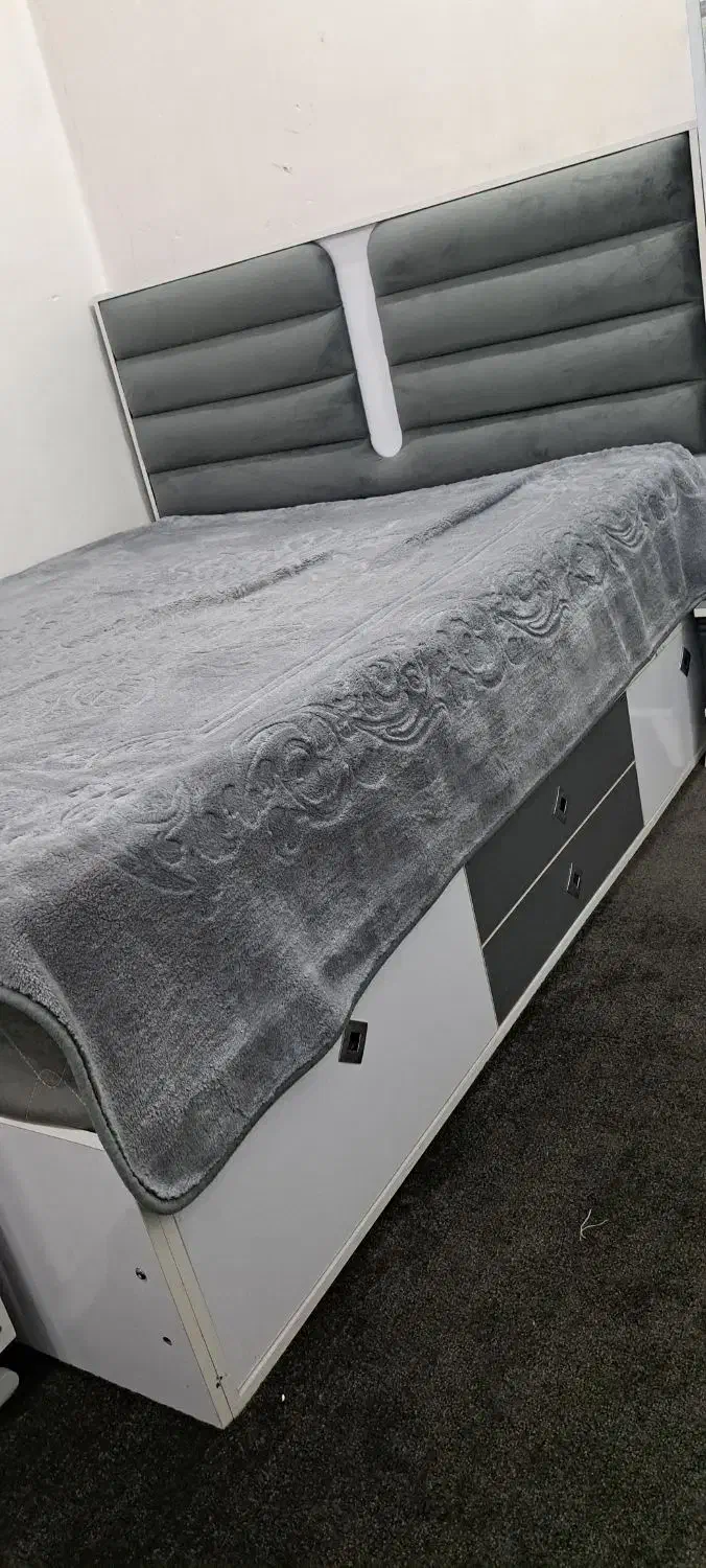 تخت خواب دونفره با تشک طبی|تخت و سرویس خواب|شوش, |دیوار