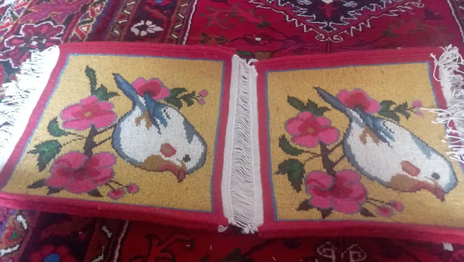 فرش صندلی|پشتی|تبریز, |دیوار