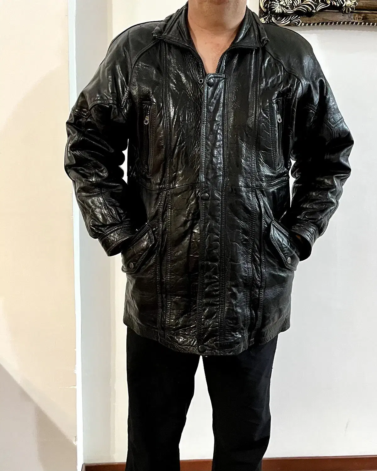 کاپشن چرم سایز ایکس لارج|لباس|سهند, |دیوار