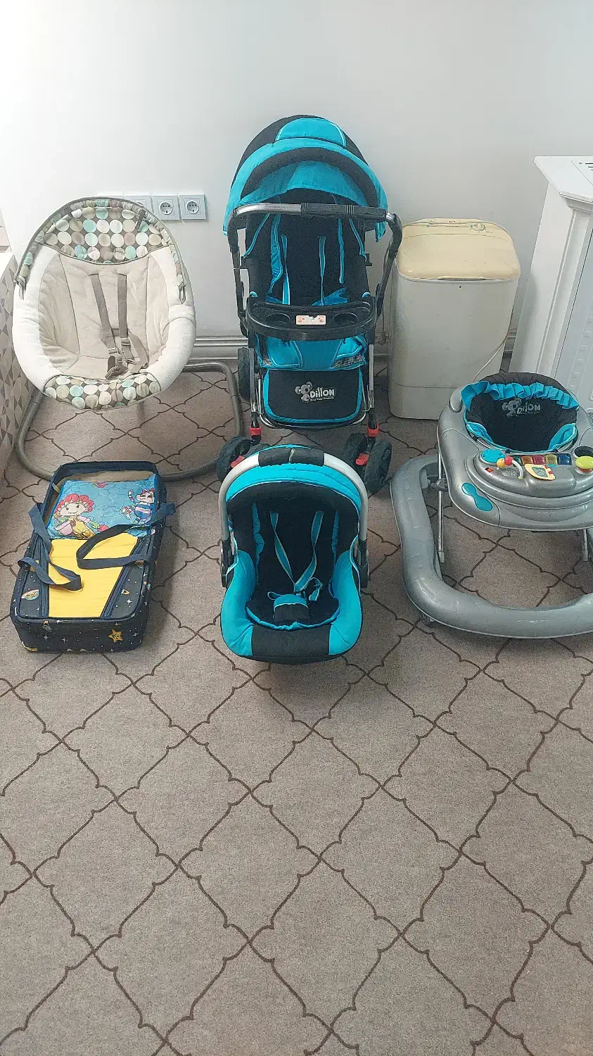 گهواره موزیکال.کالسکه.روروک.کریر.ماشین کهنه شویی|کالسکه و لوازم جانبی|زرقان, |دیوار