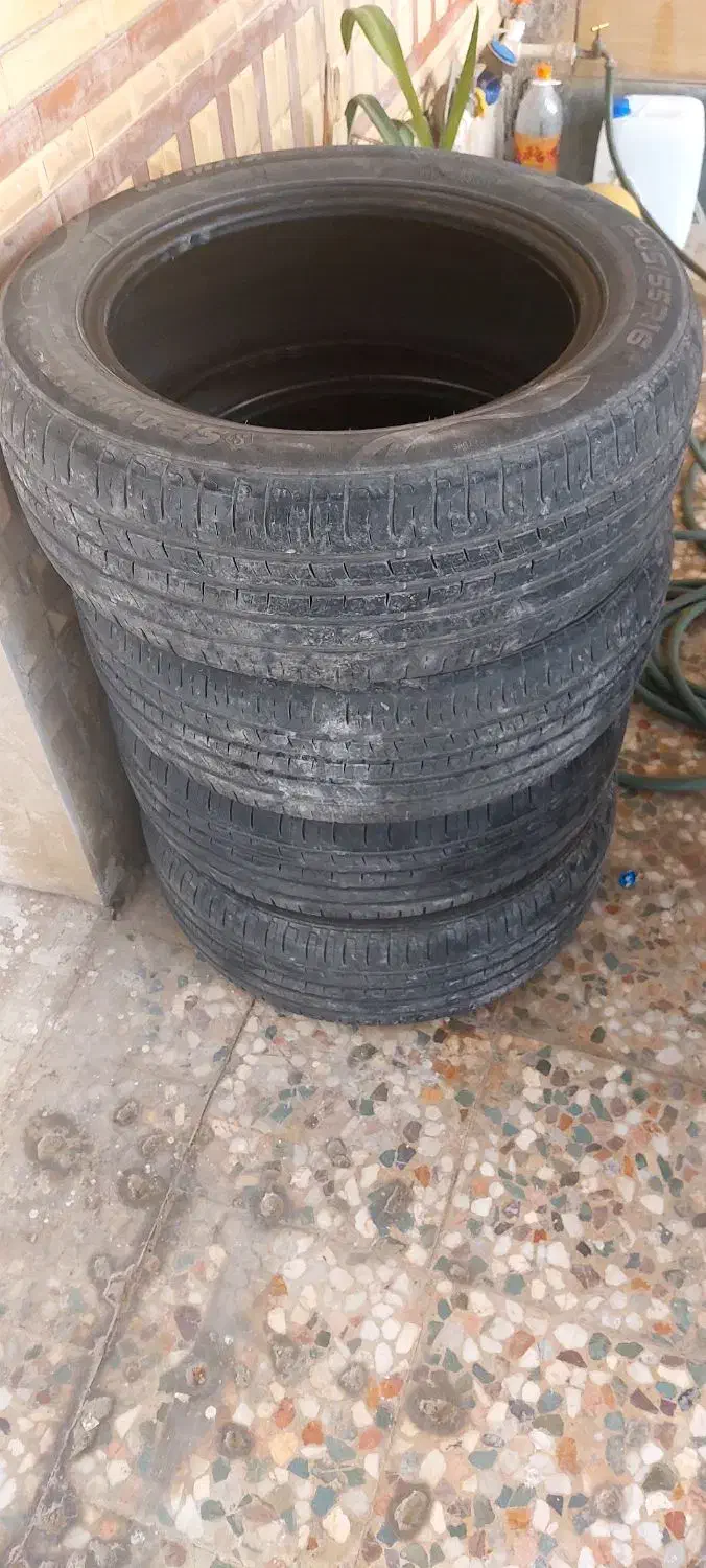 فروش ۴ حلقه لاستیک در حد نو|قطعات یدکی و لوازم جانبی|دوگنبدان, |دیوار