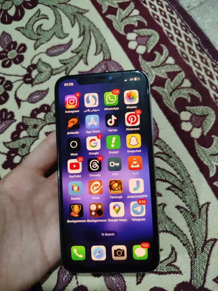 اپل iPhone X با حافظهٔ ۲۵۶ گیگابایت|موبایل|شیراز, شهرک مطهری|دیوار