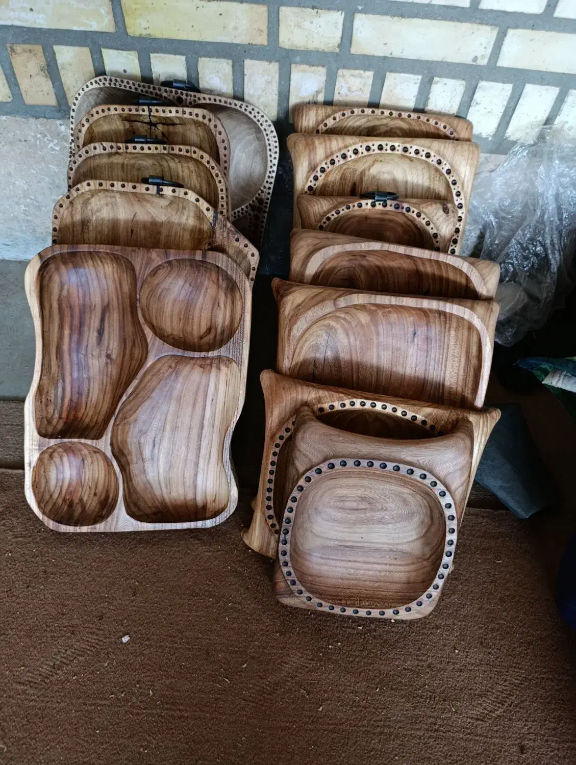 ظروف چوبی|ظروف سرو و پذیرایی|فشاپویه, |دیوار